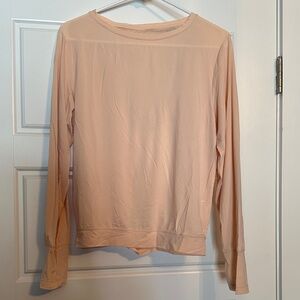 Chic Blush Long Sleeve Blouse
